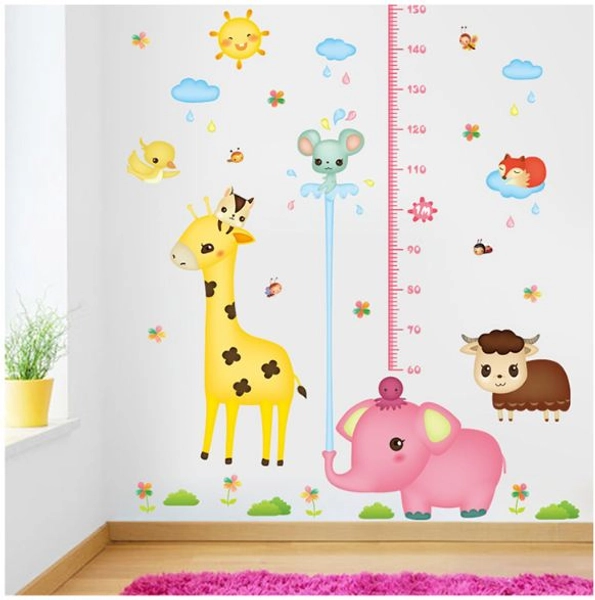 Decal thước đo voi hồng