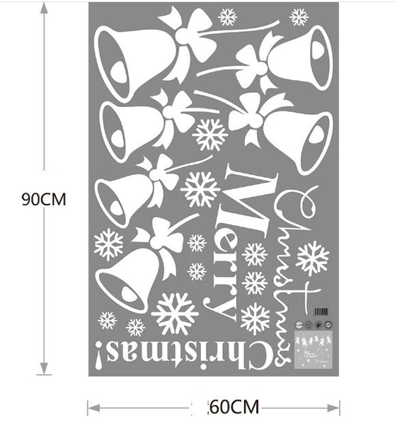 Decal chuông Noel 2 size to