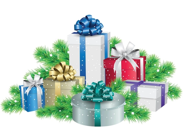 Decal dán tường hộp quà giáng sinh 2