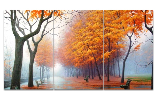Tranh treo tường cung đường mùa thu