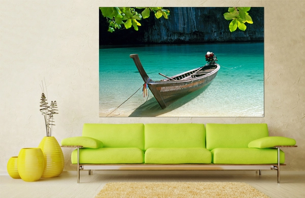 Tranh Treo Tường Phong Cảnh Biển Và Bến Thuyền 02