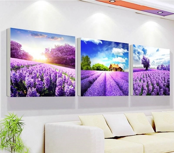 Tranh treo tường vườn hoa lavender (TI073)(LA)