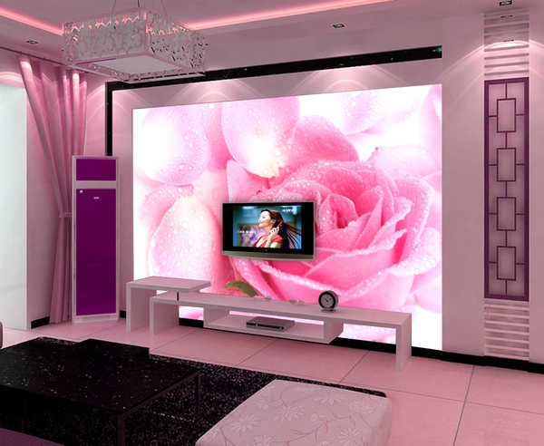 Tranh Dán Tường Đóa Hoa Hồng Khoe Sắc