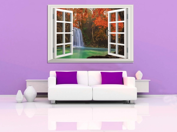 Tranh Cửa Sổ Thác Nước 3