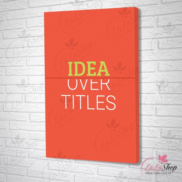 Tranh treo tường idea over titles