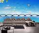 Tranh Dán Tường Phong Cảnh Biển 3D BJQ001