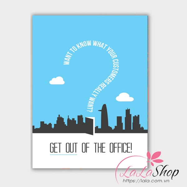 Decal văn phòng build a door Get out of the office