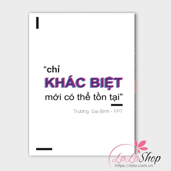 Decal văn phòng Chỉ khác biệt mới có thể tồn tại 2