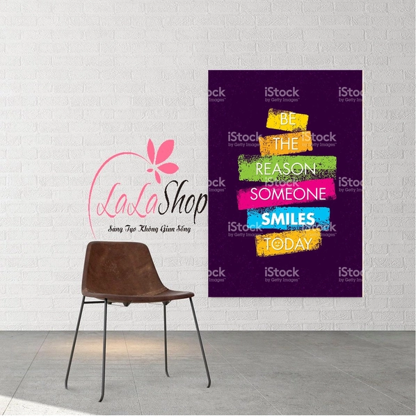 Decal văn phòng Be the reason someone smiles today 1