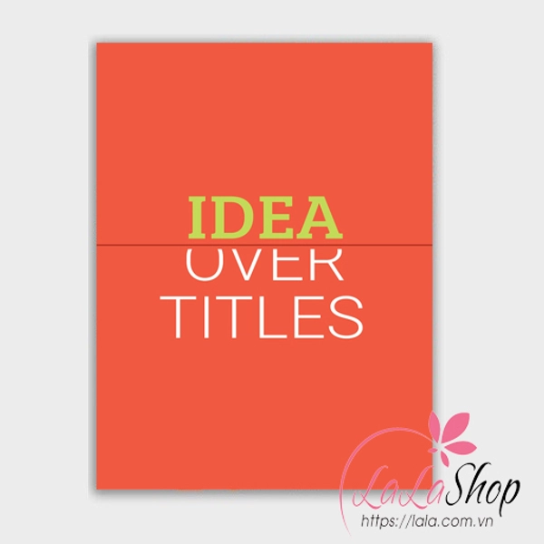 Decal văn phòng Idea over titles