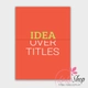 Decal văn phòng Idea over titles