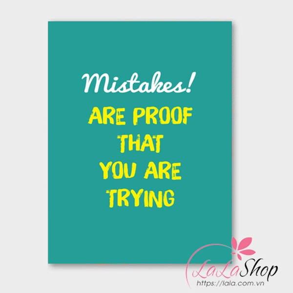Decal văn phòng Mistakes