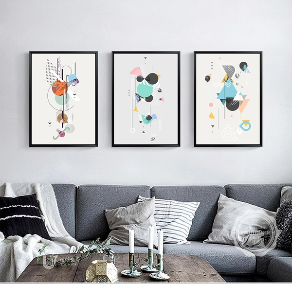 Tranh treo tường họa tiết sắc màu