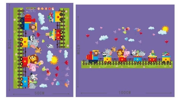 Decal đoàn tàu chở thú