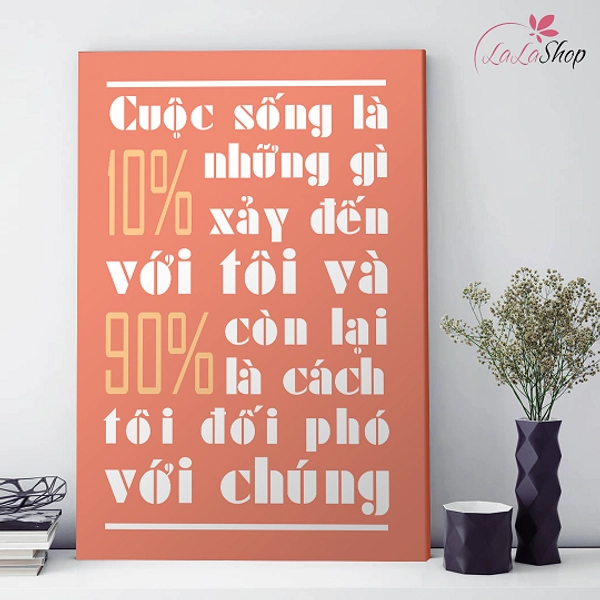 Tranh treo tường 90% còn lại là cách tôi đối phó với chúng