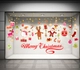Decal dán tường Merry christmas và dây treo Noel