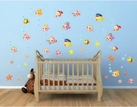 Decal đàn cá sắc màu 3