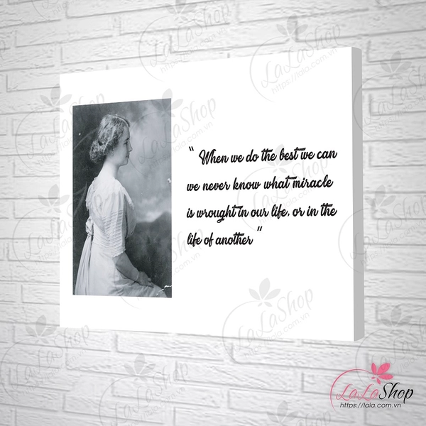 Tranh treo tường when we do the best