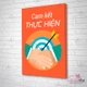 Tranh treo tường cam kết thực hiện