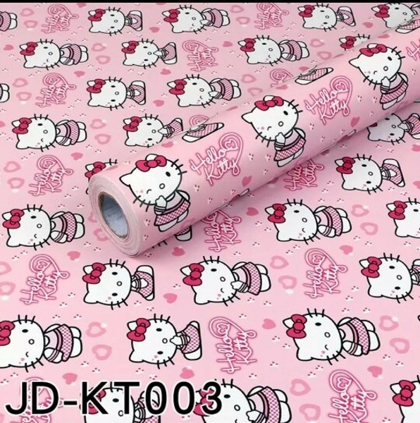 Giấy decal cuộn hello kitty hồng 4