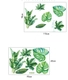 Decal dán tường lá xanh nghệ thuật