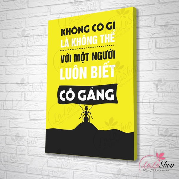 Tranh văn phòng không có gì là không thể với một người luôn biết cố gắng