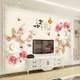 Decal 3D dán tường Hoa hồng mẫu 5