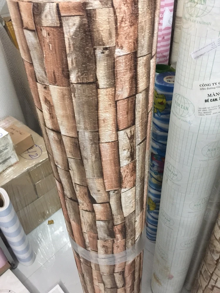 Giấy decal cuộn giả gỗ 4 khổ 1m2