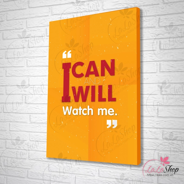 Tranh văn phòng I can and i will