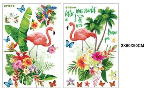 Decal dán tường chim hạc nghệ thuật 3