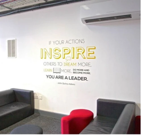 Decal văn phòng if your actions inspire