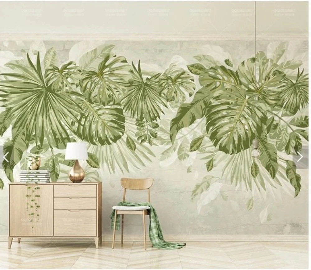 Tranh Dán Tường Lá Xanh 2