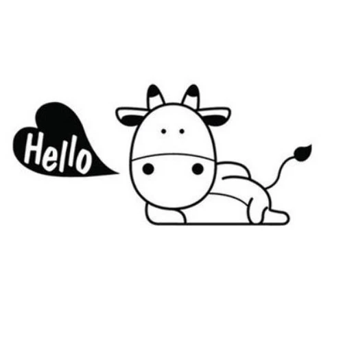 Decal dán ổ điện lừa con