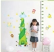 Decal dán tường thước đo chiều cao cây thần tiên xanh