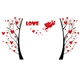 Decal dán tường cây trái tim