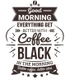 Decal dán tường coffee black.