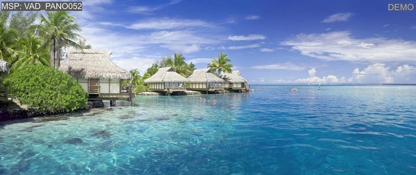 Tranh dán tường biển xanh 2