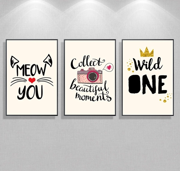 Tranh treo tường wild one nghệ thuật