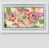 Decal dán tường cửu ngư quần hội 2