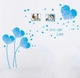 Decal dán tường trái tim xanh dương