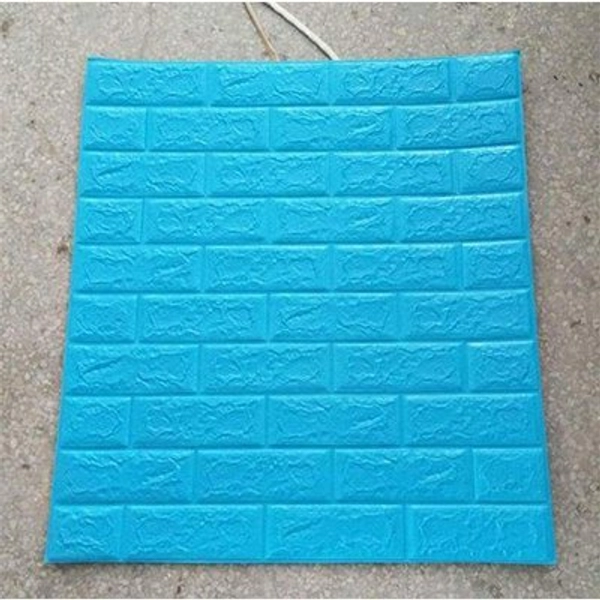 Xốp đá dán tường 3D xanh dương