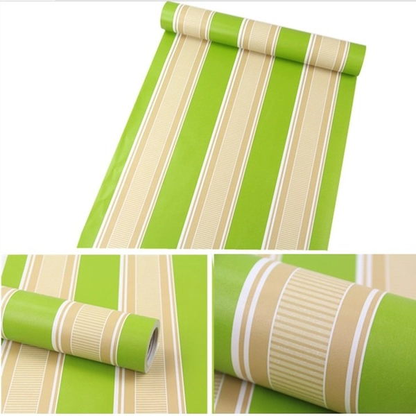 Giấy decal cuộn sọc xanh lá