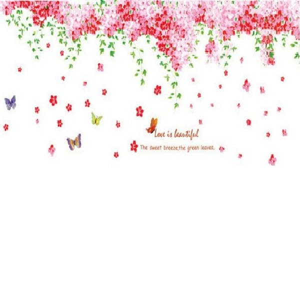 Giàn hoa đào hồng