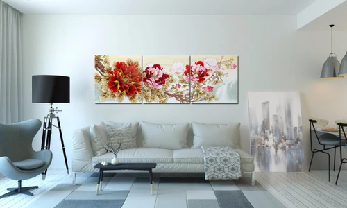 Tranh treo tường hoa mẫu đơn 2