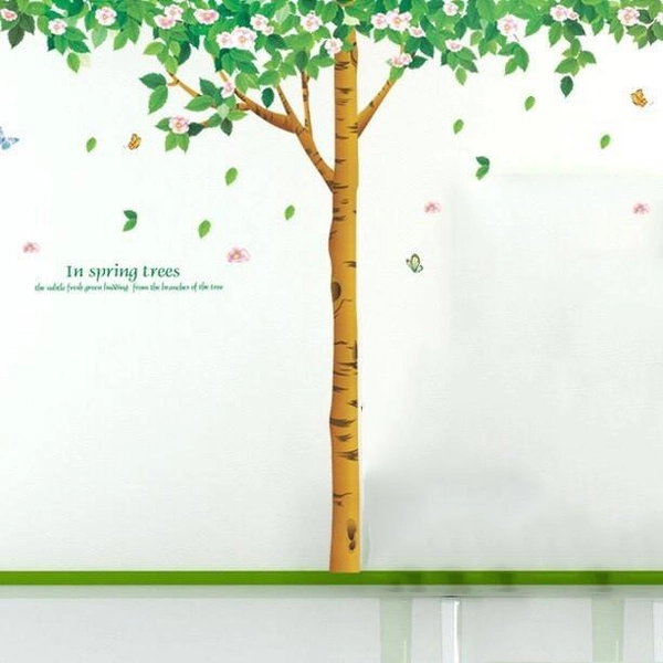 Decal dán tường cây bóng mát 3