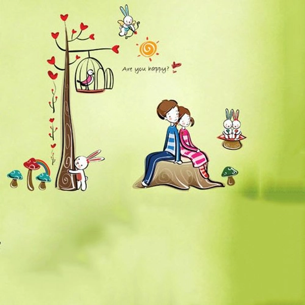 Decal dán tường tình nhân 7