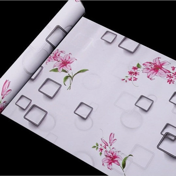 Giấy decal cuộn hoa ly hồng 2