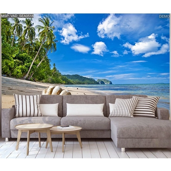 Tranh Dán Tường Phong Cảnh 3D Biển JM-1535