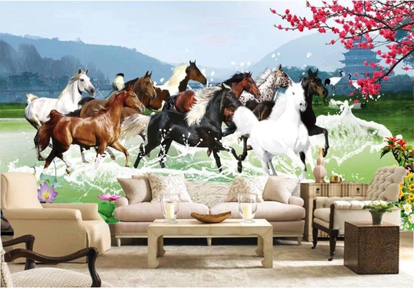 Tranh dán tường mã đáo