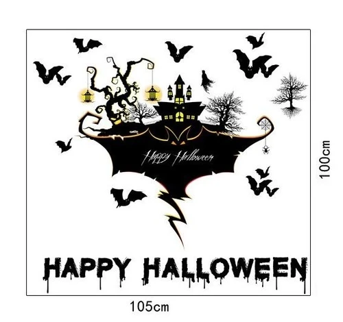 Decal dán tường trang trí Halloween 7